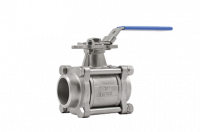 Шаровой кран ADL BV17 под приварку с ISO фланцем из нержавеющей стали