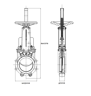 Шиберная задвижка VG6400 со штурвалом, Tecofi В Новосибирске