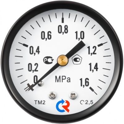 Манометр с электроконтактной приставкой, тип ТМ серия 10, подключение снизу, Росма В Новосибирске