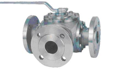 Кран шаровой трехходовой Pekos P84, фланцевый В Новосибирске