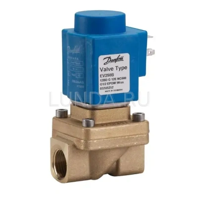 Клапан соленоидный EV250B с принудительным подъемом, с катушкой, Danfoss В Новосибирске