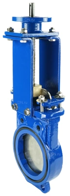 Задвижка шиберная дн.ру GGG40-SS304-NBR-2W-ISO Ру10 с голым штоком и невыдвижным шпинделем В Новосибирске